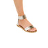 Sandali bassi bianchi con dettagli laminati Lora Ferres, Donna, SKU w041000409, Immagine 0